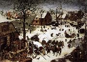 Pieter Bruegel the Elder The Census at Bethlehem painting